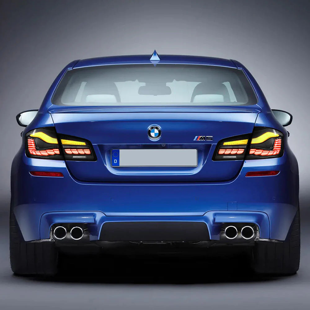 11-17 BMW 5 Series M5 6th Gen (F10 F18) Vland OLED Tail Lights With Dynamic Welcome Lighting CS Style [E-mark]