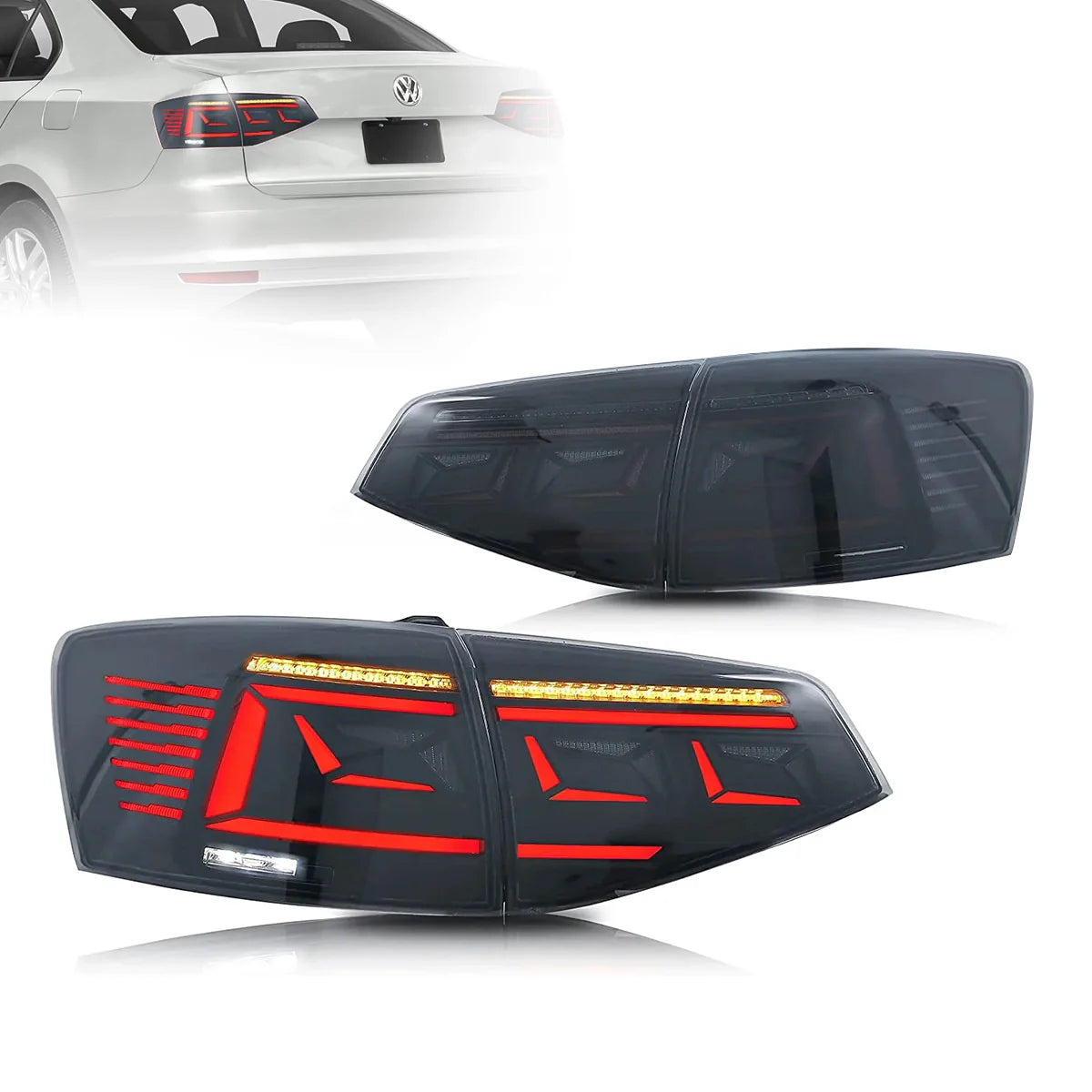 15-18 Volkswagen Jetta mk6.5 Gen (A6) Vland II LED Tail Lights With Dynamic Welcome Lighting