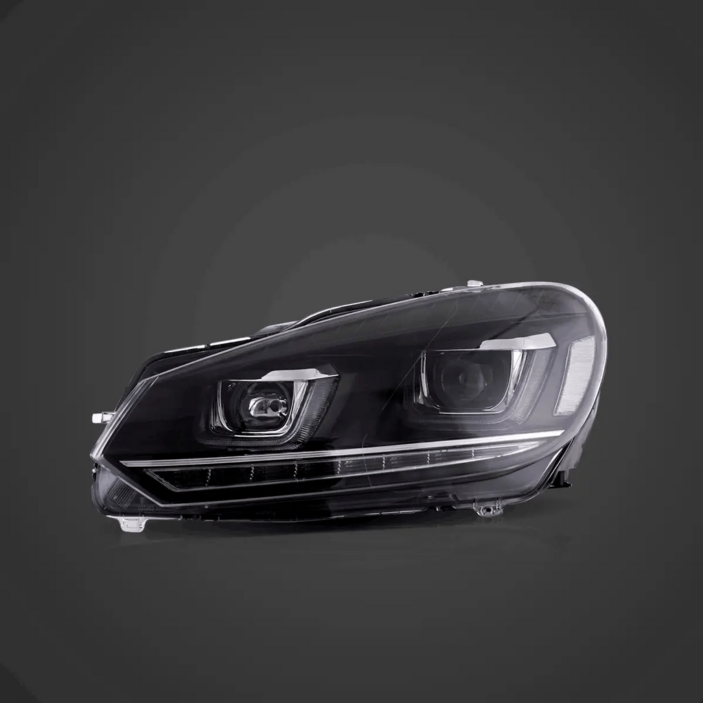 08-14 VW Golf Mk6 Vland Dual Beam Projector Aftermarket Headlights With Demon Eyes E-mark