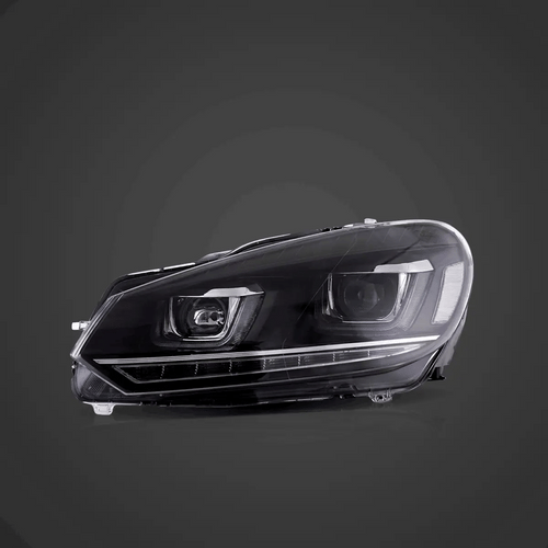 08-14 VW Golf Mk6 Vland Dual Beam Projector Aftermarket Headlights With Demon Eyes E-mark