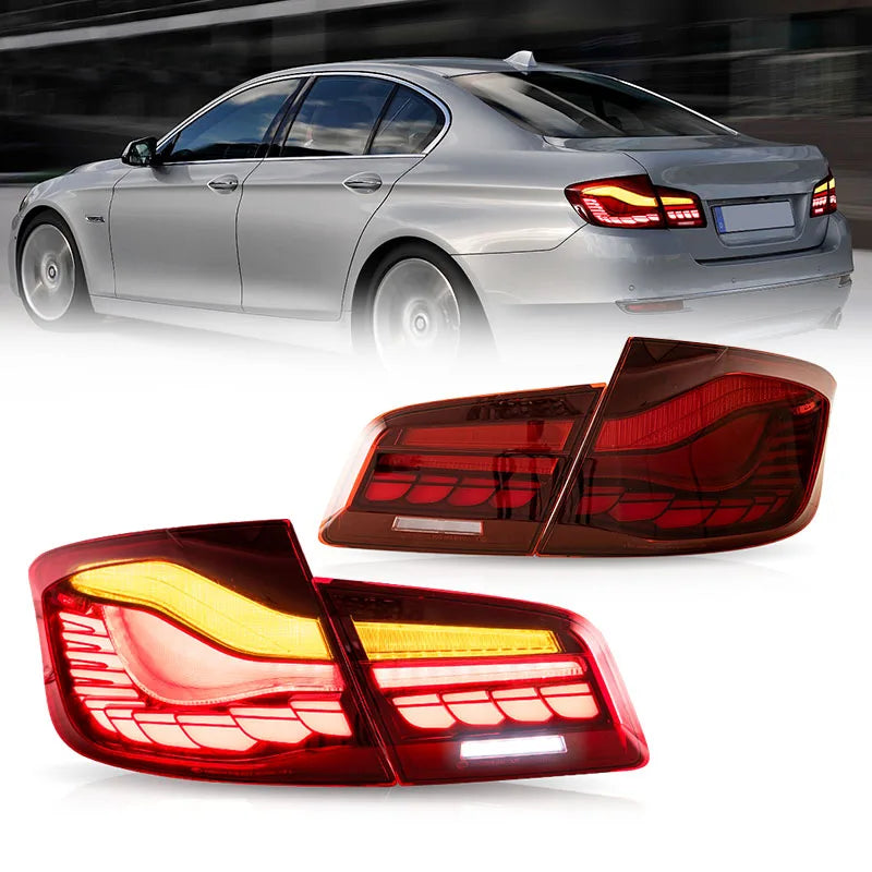 11-17 BMW 5 Series M5 6th Gen (F10 F18) Vland OLED Tail Lights With Dynamic Welcome Lighting CS Style [E-mark]