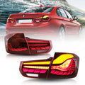 12-19 BMW 3 Series 6th Gen (F30 F80) Vland OLED Tail Lights With Dynamic Welcome Lighting (GTS Style) [E-mark]