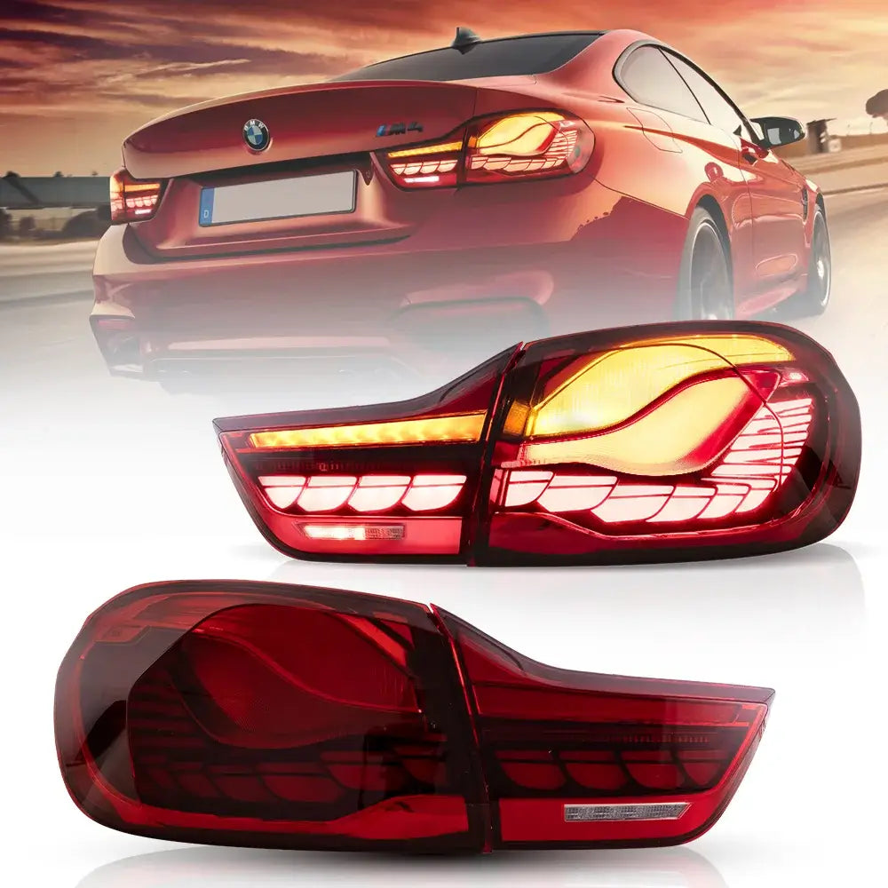 14-20 BMW 4 Series F32 F33 F36 / M4 F82 F83 Vland LED Tail Lights With GTS Style [E-mark]